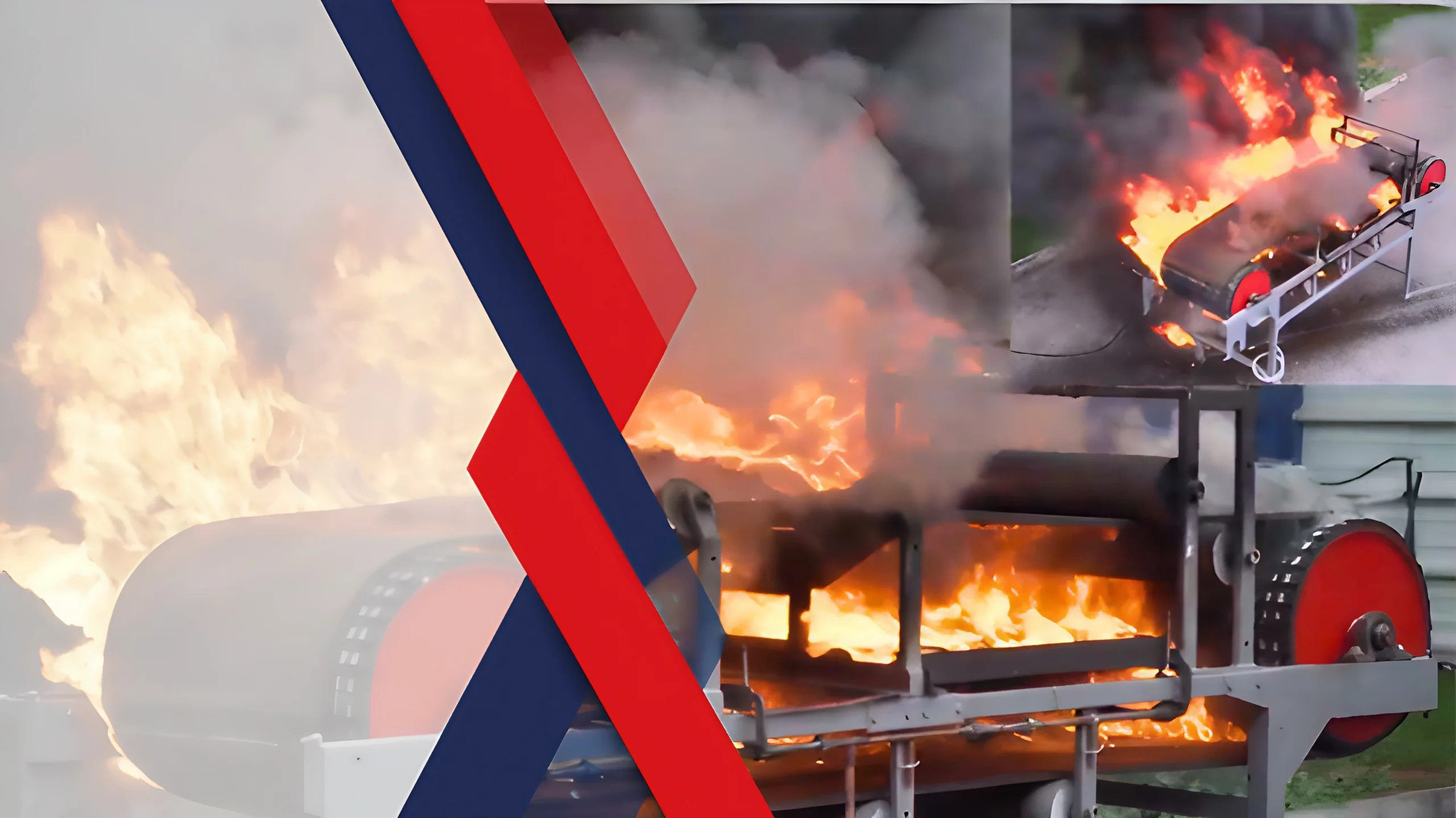 Extinguir correa transportadora