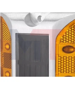Instalación de tacha solar LED en carretera