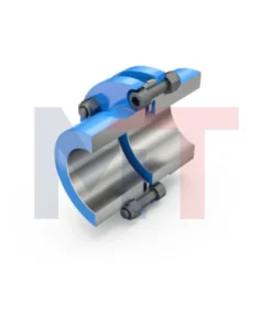 Acoplamiento FLEXDUR Reich rígido a la torsión instalado, Detalle del paquete de discos flexibles del acoplamiento FLEXDUR, Acoplamiento FLEXDUR FD-C con doble junta en línea de transmisión, Vista del acoplamiento ATEX FLEXDUR Reich en entorno industrial